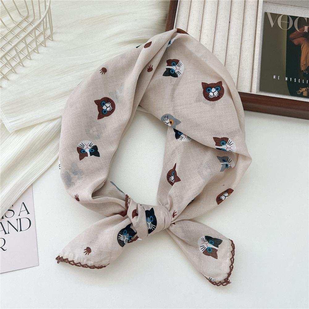 68*68cm Square Scarf Headband Accessories Handkerchief Neckerchief Hairscarf Hairscarf Bandanas