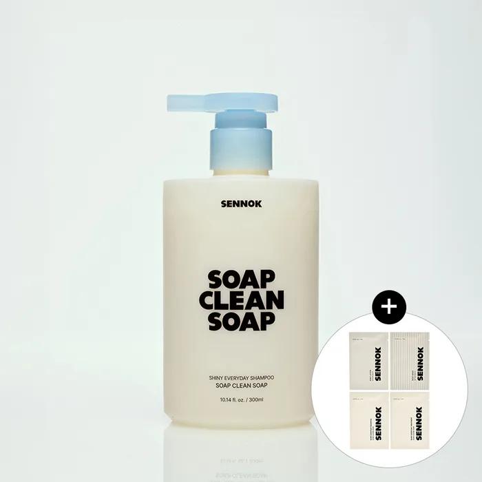 SHINee Everyday Shampoo Soap Clean Soap 300ML + [Free] Sennok Body & Hair Care 4 Types (7mlX4)