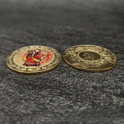 Fortune, Fortune, Longevity, Happiness, Wealth, Creative Wealth Attraction Coins, Color Printed Commemorative Medals, Metal Crafts, Badges