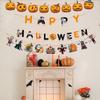 Decorative Happy Halloween Paper Banner Hanging Pumpkin Letter Flag  Haunted House