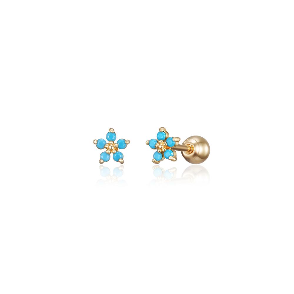 Lunne 14K Türkiye Blossom Mini Piercing (14K Gold) #Lfpi18