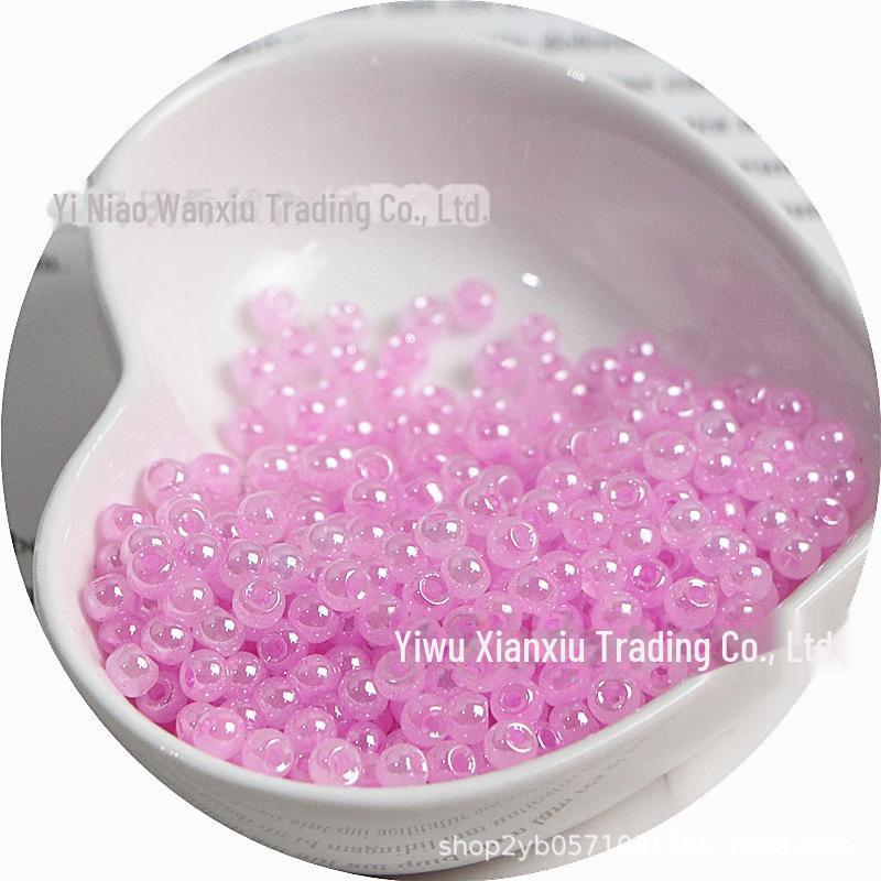 High-Quality 4mm Cream Imitation Ice Rice Beads for DIY Necklaces & Bracelets