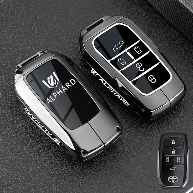 

Zinc Alloy 5 Button Car Key Case Cover Protective Shell Car Accessories For Toyota Alphard 30 Series Previa Tarago Vellfire 2024