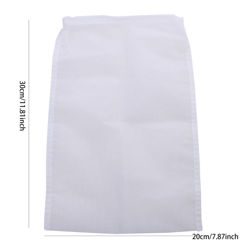 Reusable Nylon Mesh Filter Bag Soy Milk Nut Milk Coffee Tea Yogurt Oil Strainer Kitchen Food Filtration Accessory