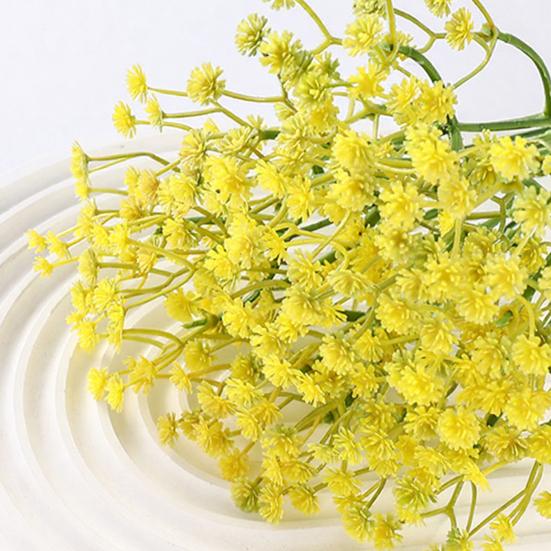 10 Pcs Baby Breath Artificial Flowers Real Touch Fake Baby Breath Flowers Bulk Faux Gypsophila Bouquet with Stems for Wedding Home Party Garden Decor