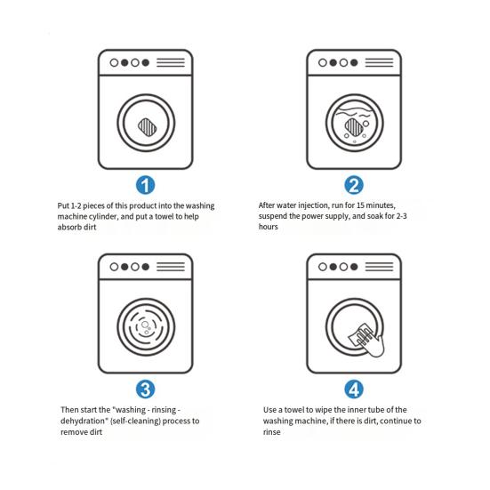 5/10/20Pcs Washing Machine Effervescent Tablet Deep Cleaning Blue White Red Three-color Washer Stubborn Dirt Remover Solid Deodorant Cleaner