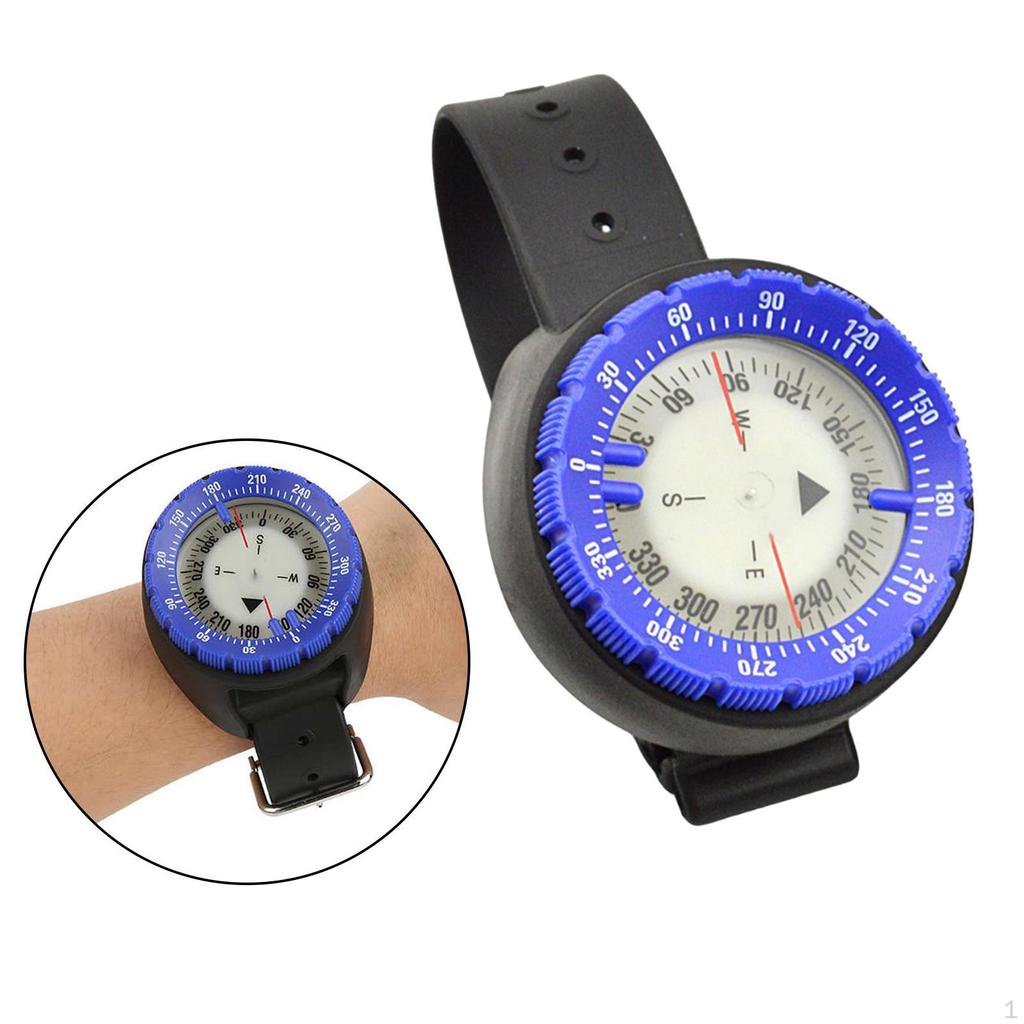 Glow in the Dark Wrist Strap Mount Underwater Gauge