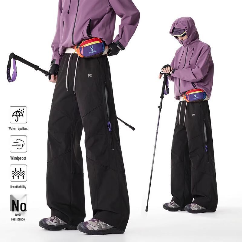 QOTRIOCK Outdoor Lightweight Water-Repellent Cargo Hiking Pants