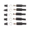 5Pair 5.5 X 2.1 DC Male Female Terminal 12V DC Power Supply Plug Socket Adapter