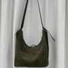 2025 New Cowhide Genuine Leather Woven Bag Tote Bucket Single-shoulder Cross-slung Handbag Women's Large Capacity