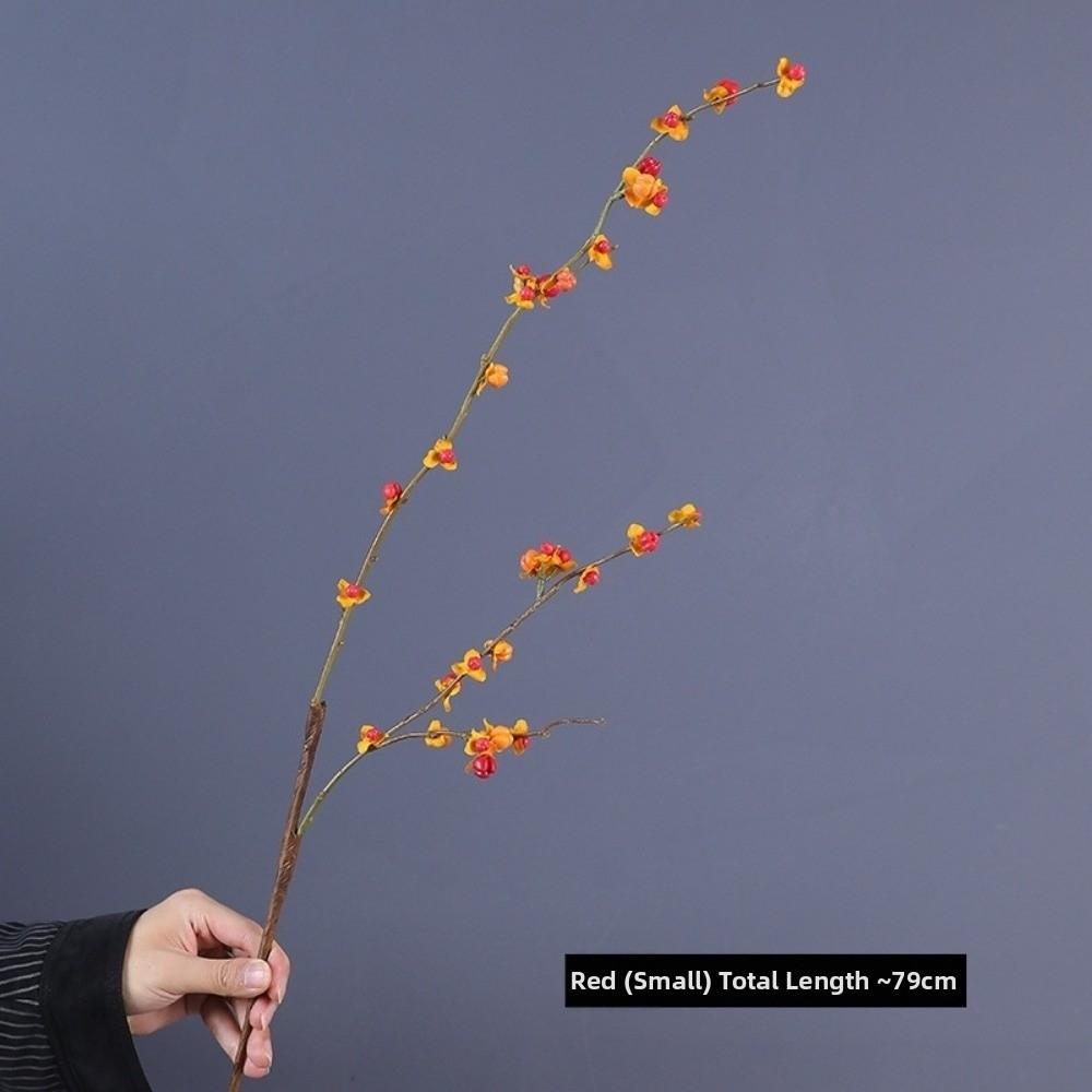 Yellow Flower Fake Flowers Plant Decorative Simulation Tree Branch Home Decor