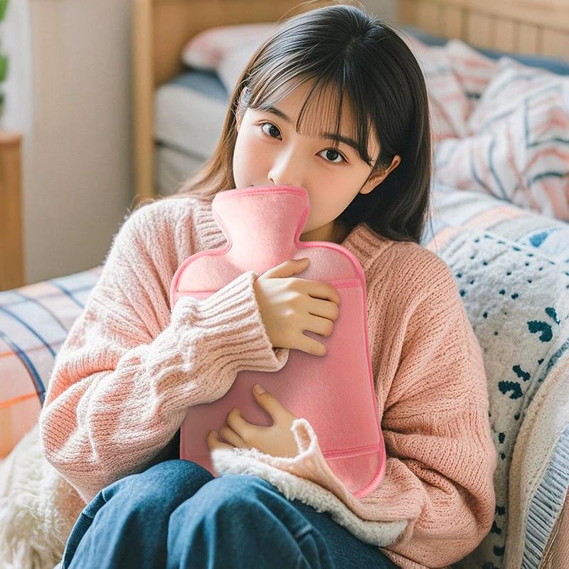 Super Warm Hot Water Bottle~Hot Water Bottle Filled with Water, Plush Thickened Explosion-Proof Water-Filled Hand Warmer