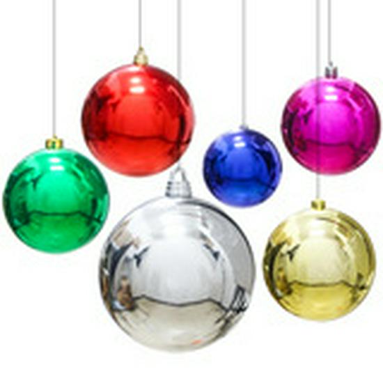 Custom Electroplated Round Christmas Hanging Ornament