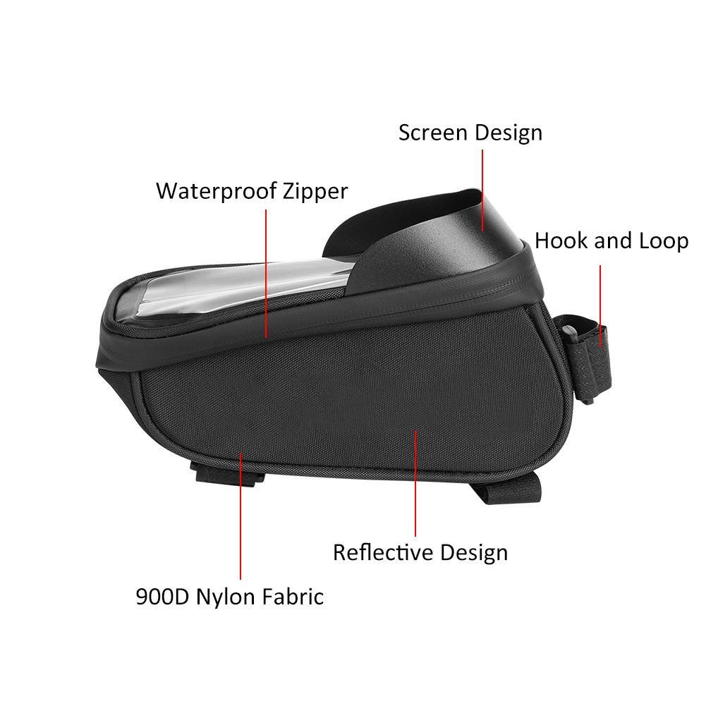 Rainproof Bag Frame Front Top Tube Reflective Cycling Bike Bags Bag Mountain Bike Accessories