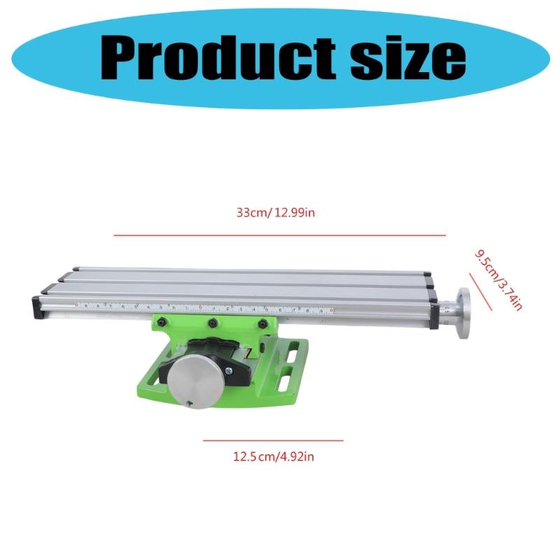 Heavy Duty Mini Crossing Slide Table Work Platform 6300 Series Aluminum Base With Calibrated Scale Industrial Stability