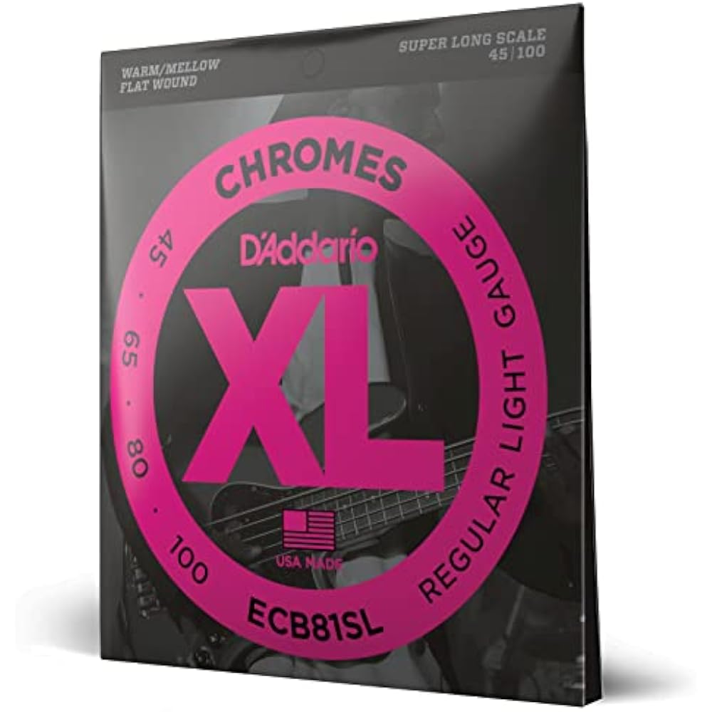 D Addario Daddario Bass String Flatwound Super Long Scale .045-.100 ECB81SL [Domestic Genuine]