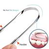 4/5Pcs Stainless Steel Useful Tongue Scraper Cleaner Reusable Fresh Breath Cleaning Coated Tongue Oral Hygiene Care Tools
