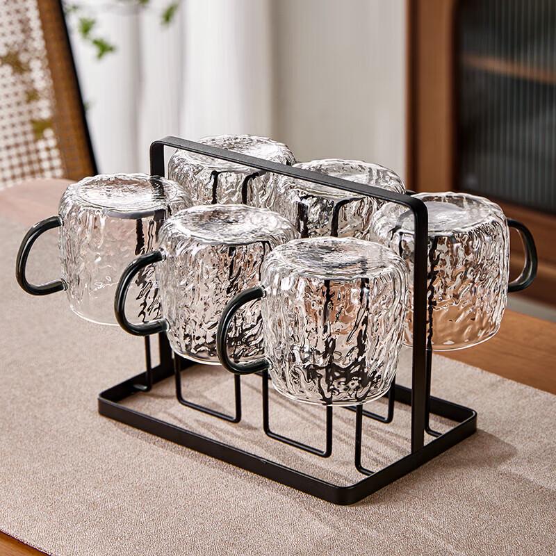 Glacier Style High Borosilicate Glass Tea Cup Set