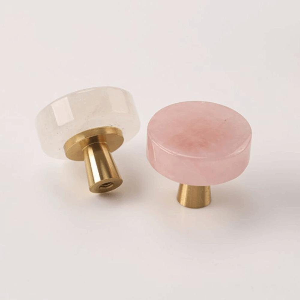 Small Handle Circular Shape Brass Knob Single Hole Modern Furniture Handle Nordic Style Brass Door Handle Wardrobe Doors