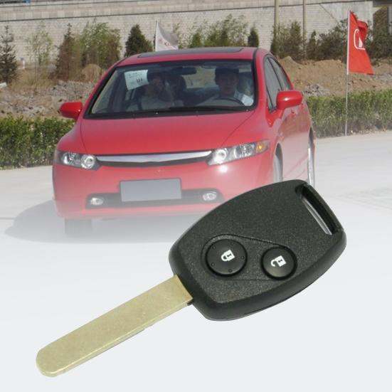 Obudowa pilota Odporna na zużycie Pyłoszczelna Obudowa ABS 2 Przyciski Obudowa kluczyka samochodowego dla Honda Civic 2006-2011