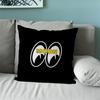 Fashion M-Mooneyes Logo Pillow Case For Sofa Bedside Table Bedroom Backrest Living Office Cushion Printed Square Multiple