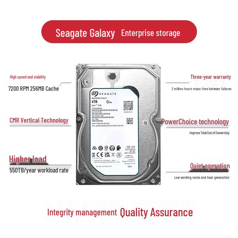 Seagate Exos 7E10 Enterprise SATA Hard Drive