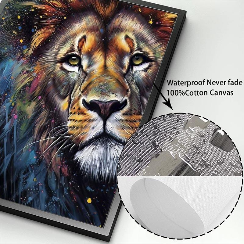 Abstract Graffiti Wall Art Canvas Painting Watercolor Monkey Snake Lion Tiger Animal Portrait Poster for Living Room Home Decor