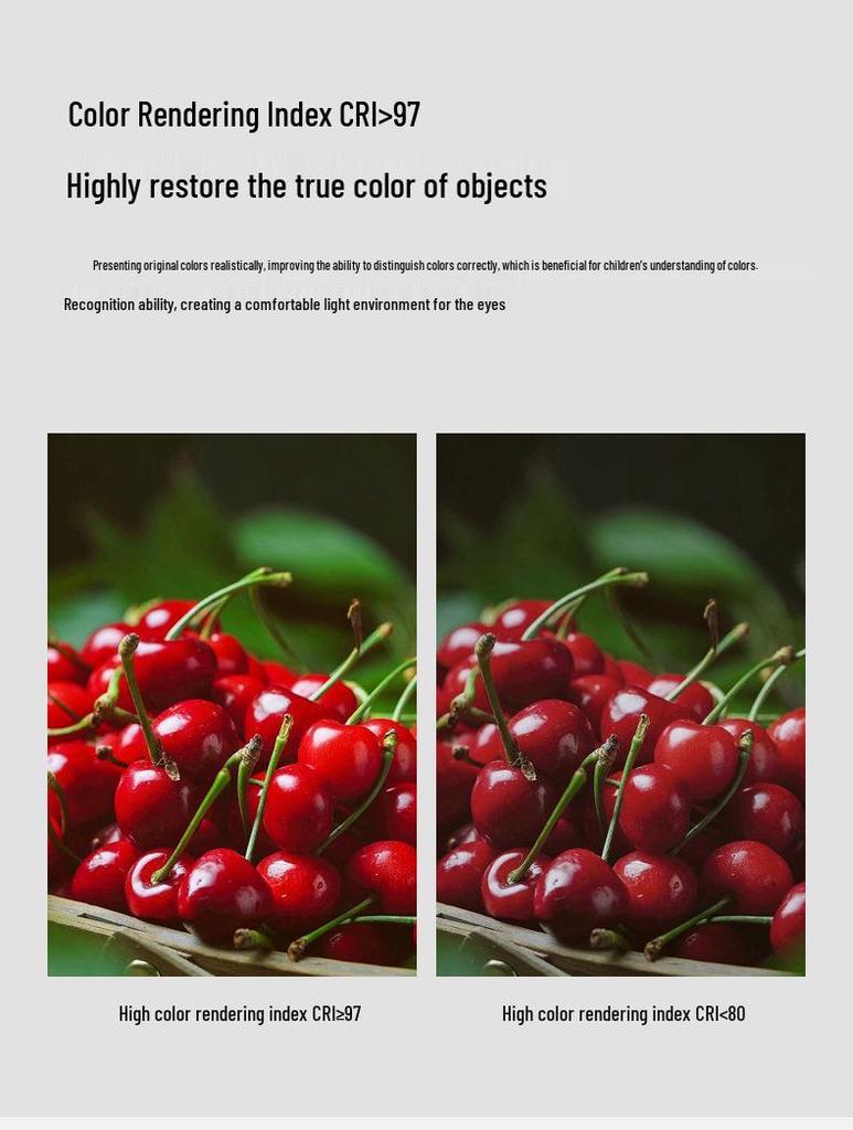 LED Ceiling Lights: Eye-Friendly Full Spectrum for Bedroom, Living Room, Children's Room - Nordic Design