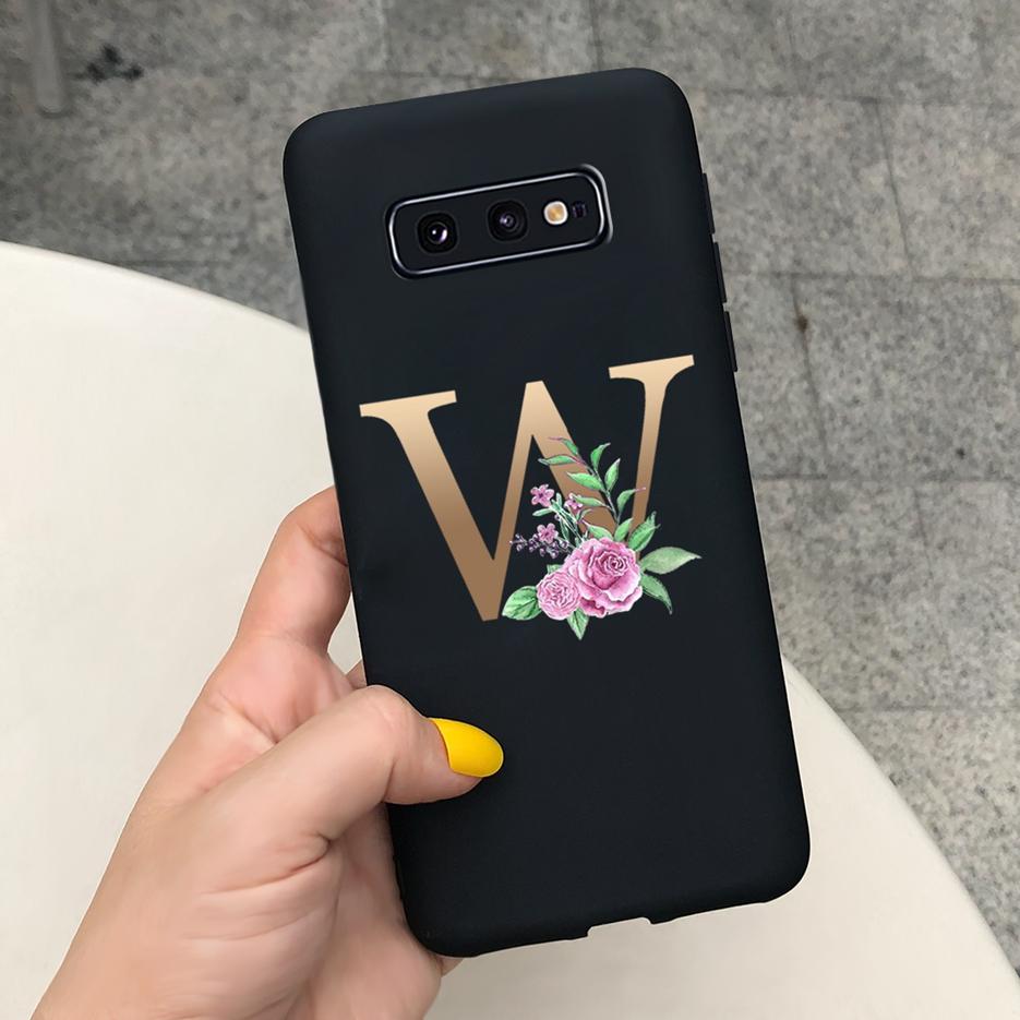 Cute Letters Cover For Samsung Galaxy S10 Plus Case S10 S10e Soft Silicone Phone Back Case For Samsung S10 S10e S10+ Cover Coque