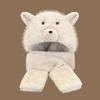 Scarf Gloves Hat Three Piece Set Small Bear Cute Winter Plush Hat Women Plus Velvet Thickened Cold Warm Hat