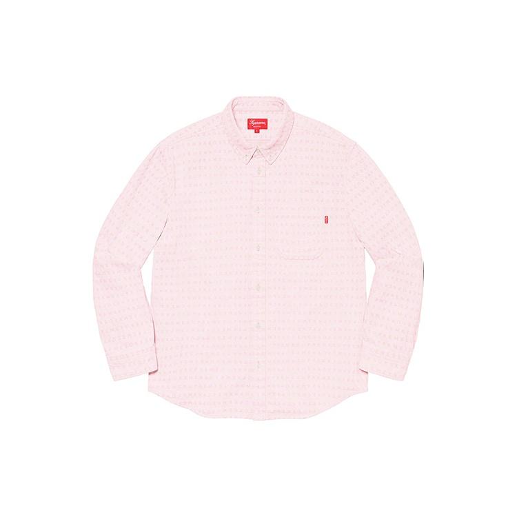 Supreme Jacquard Logos Denim Shirt 'Blue' Men's SUP-SS20-513