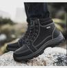 2024 Autumn/Winter Large Size Martin Boots - High Top, Casual Cotton Hiking & Workwear Shoes