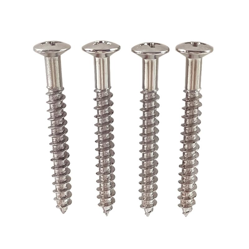 8Pcs Guitar Neck Plate Screws Replacement Electric Guitar Screws Neck Plate Mounting Screws Electric Guitars Part