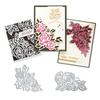 2Pcs/Set Rose Flower Metal Cutting Dies Stencils Die Cut for DIY Scrapbooking Album Paper Card Embossing