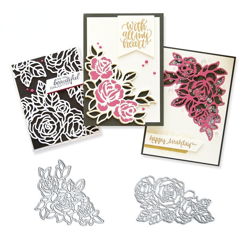 Mimgo 2Pcs Flowers Cute Daily Cutting Dies Metal Stencil Template For DIY Album Scrapbook Mimgo 2Pcs Flowers Cute Daily Cutting Dies Metal Stencil Template For DIY Album Scrapbook