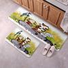 Calvin and Hobbes Flannel Kitchen Floor Mat Non-Slip Soft Absorbent Standing Mat with Waterproof Rubber Backing Floor Pad for Kitchen Sink Stove Area