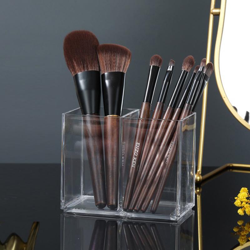 1/2/3 Grids Makeup Brush Holder Makeup Organizer Cosmetic Storage Box Lipstick Eyebrow Pencil Display Stand Acrylic Box