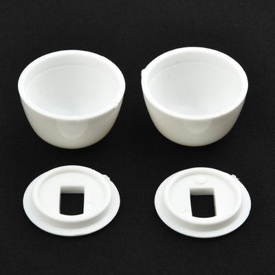 2 Pair of Plastic Stinkpot Bolt Cover Toilet Anchor Screw Cap for Home