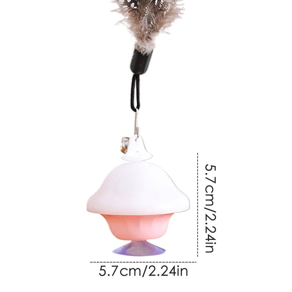 

Игрушки для кошек Интерактивные Игрушки-дразнилки с перьями для игры и упражнений котят Съемные Игрушки-дразнилки для кошек Интерактивная игрушка для кошек для домашних кошек розовый