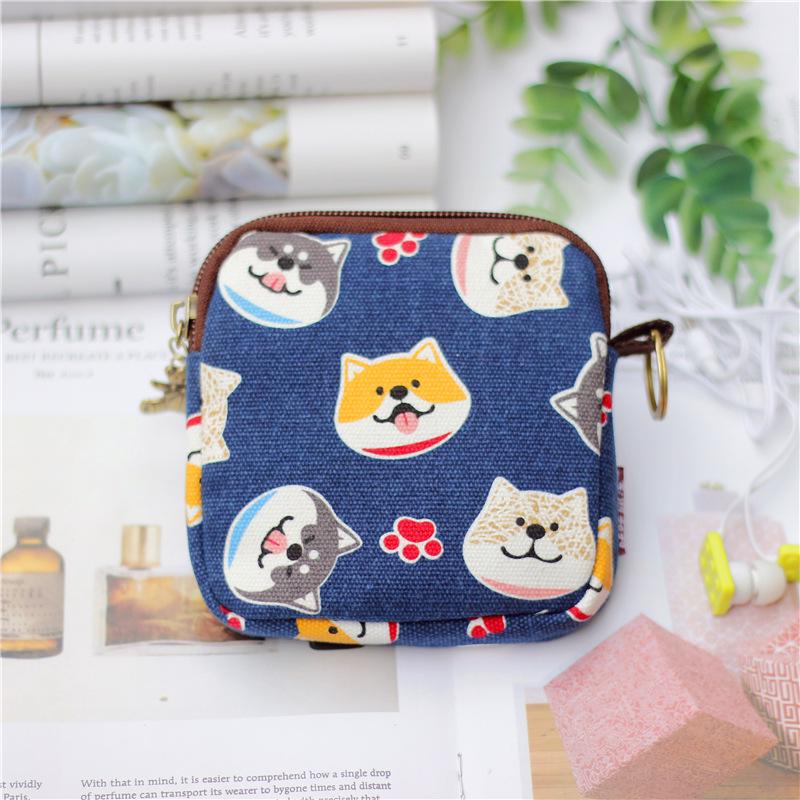 Japanese Cartoon Kaka Tribe Keychain Coin Purse for Women