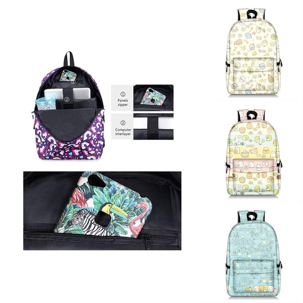 Sumikkogurashi Backpack With Adjustable Padded Straps For Outdoor And School Use