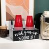 Wood Coffee Station Rack for Organizing Cups and Accessories Disposable Cup and Lid Organizer Wooden Storage Box