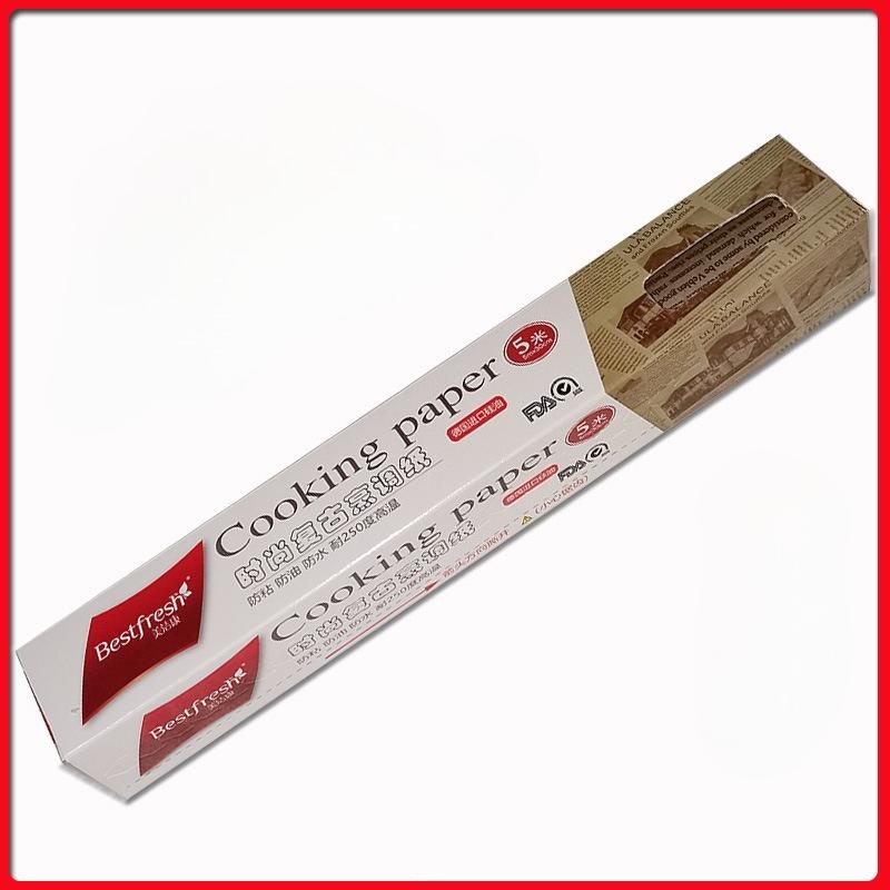 

1 Roll Heavy-Duty Non-Stick Baking Paper - Perfect for Baking, Grilling, Air Frying & Steaming Chicken, Fish & Vegetables