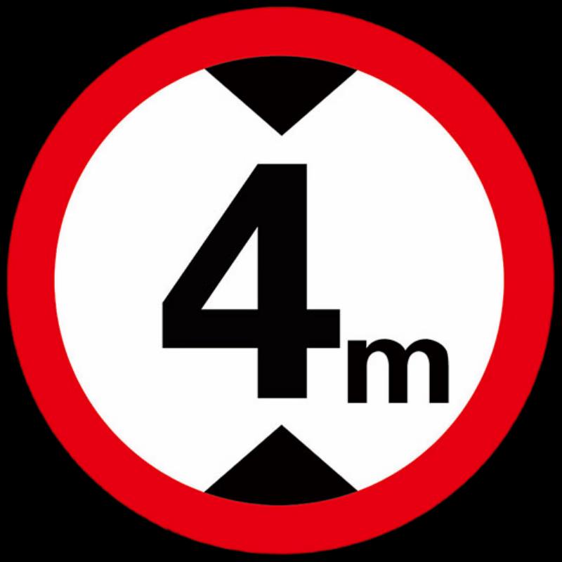 Reflective Traffic Safety Warning Sign