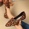 Fashion Women Flats Spring Autumn New Loafers Elegant Casual Leopard Print Sneakers Women Fashion Comfortable Walking Flat Shoes Women