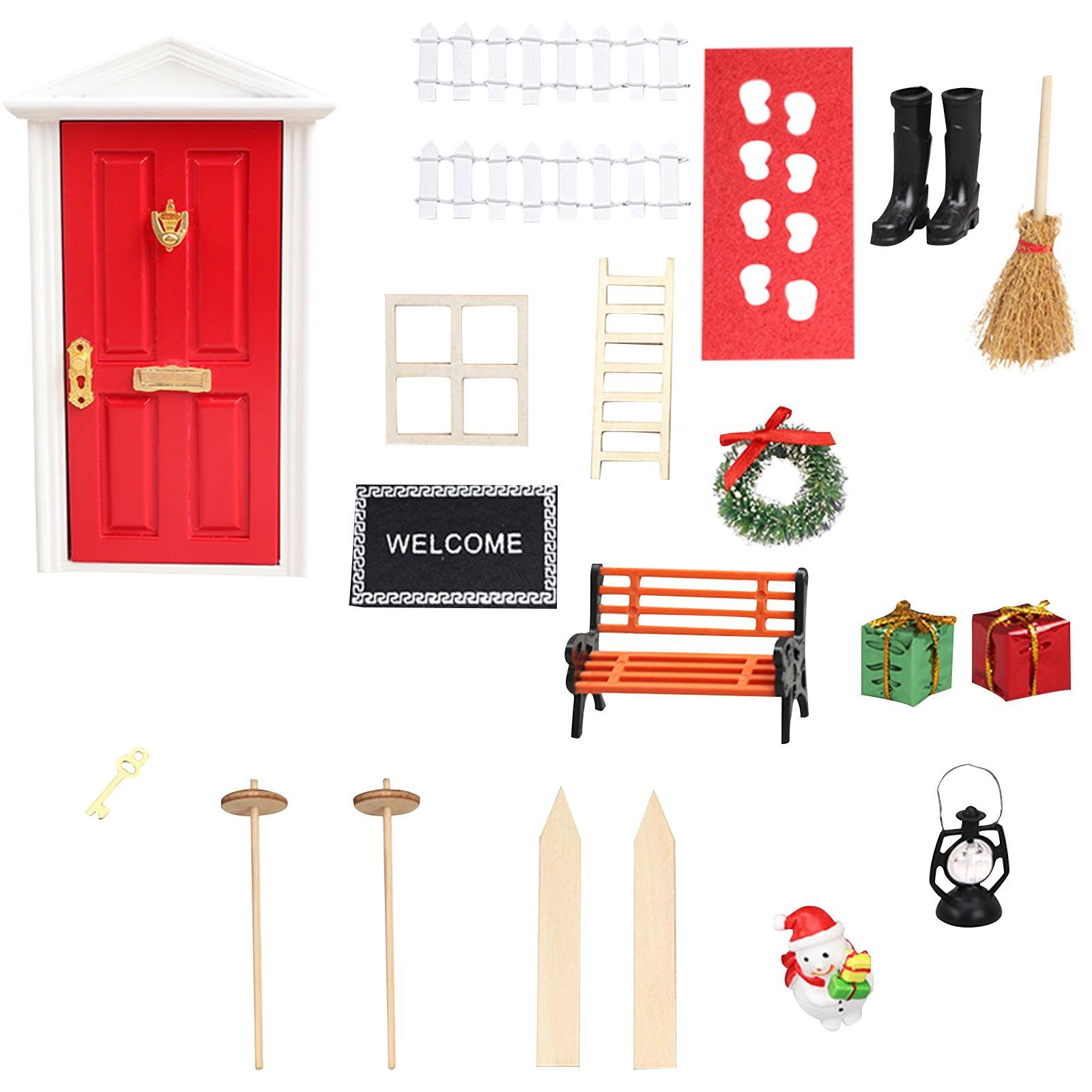 

Рождественский набор аксессуаров для дверей Gnome, набор аксессуаров для дверей Gnome, Рождество, Рождественский набор для дверей Gnome, Деревянный набор для дверей Gnome