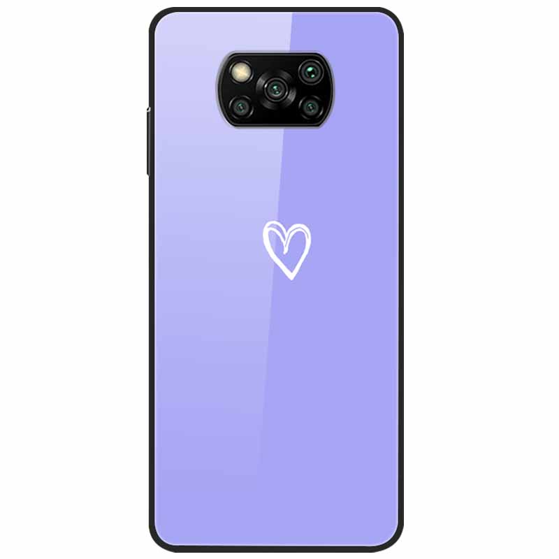 Etui na Poco X3 Pro Modne Urocze Szkło Hartowane Luksusowe Pokrowce Coque dla Xiaomi Poco X3 NFC Etui PocoX3 X 3 Zderzak Ochronny