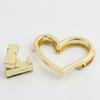 Bag Closure Purse Lock Clasps Heart Shape Bag Lock Clasp Metal Turn Lock Buckles Hardware Bag Accessories