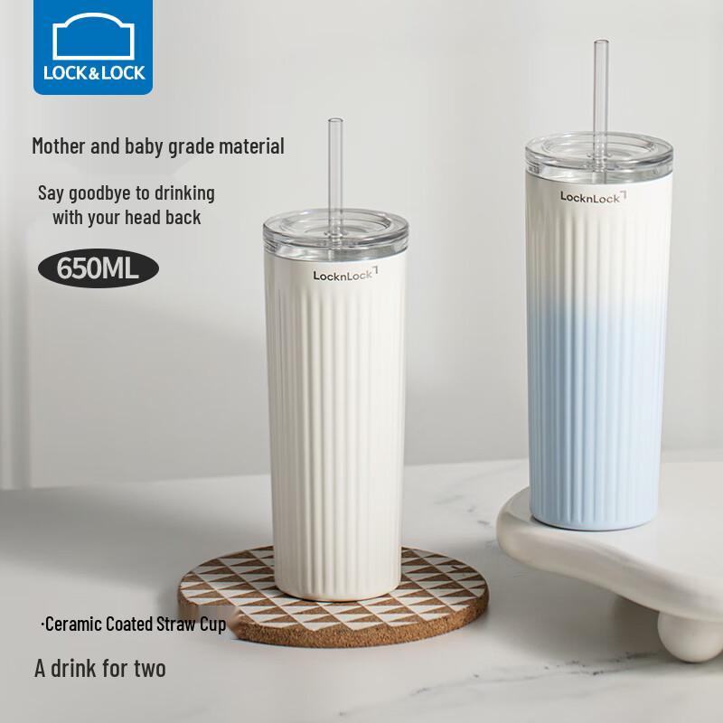 LocknLock Ceramic Lined Insulated Dual-Use Mug 650ml