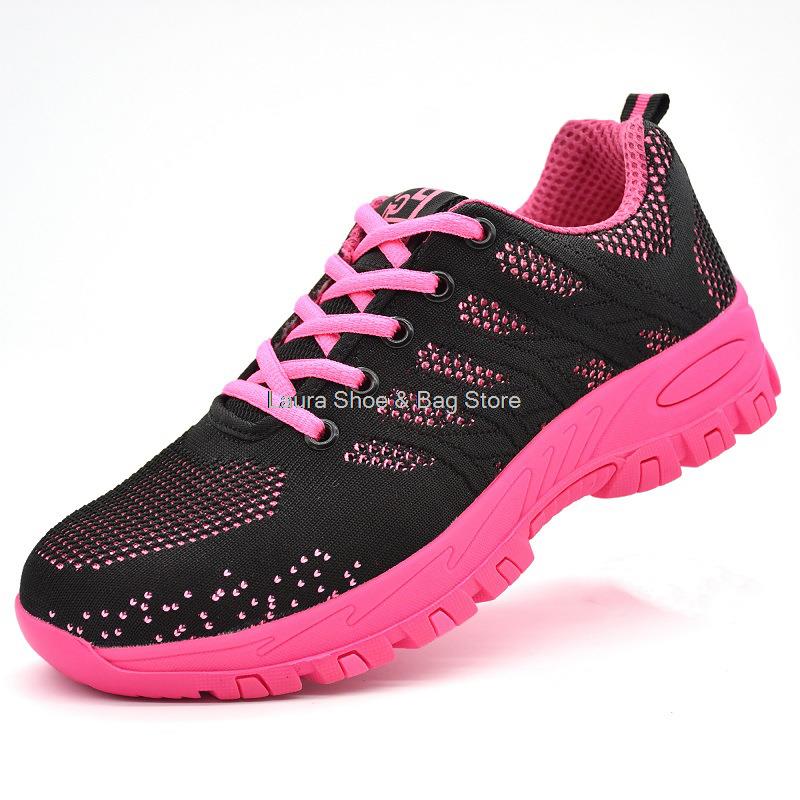 Fashion Lightweight Work Safety Shoes Men Women Construction Anti-smash Protect Work Boots Steel Toe Sneaker Man Safety Boots Work Shoes